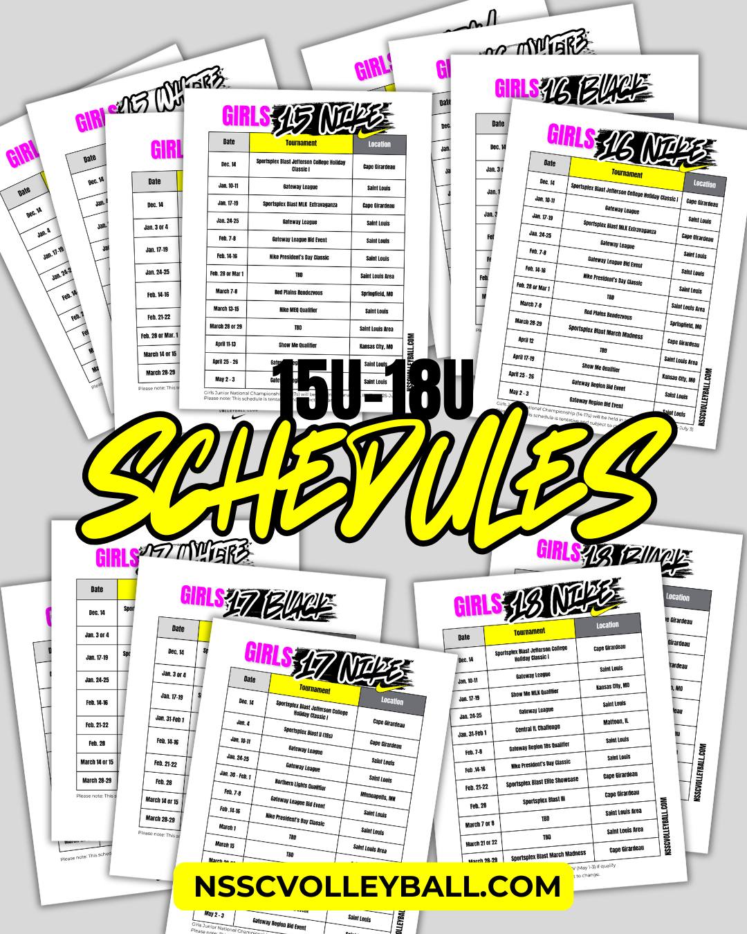 schedules