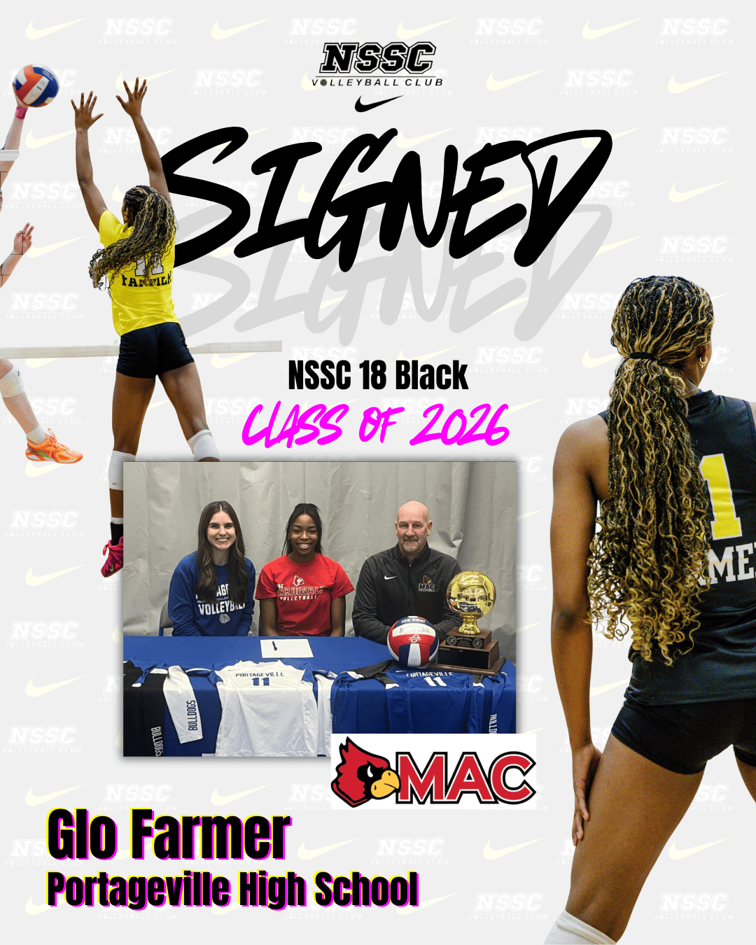 Glo Farmer Signs to Play Volleyball at Mineral Area College