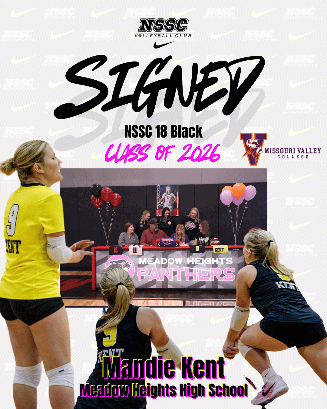 Mandie Kent Signs to Play Volleyball at Missouri Valley College
