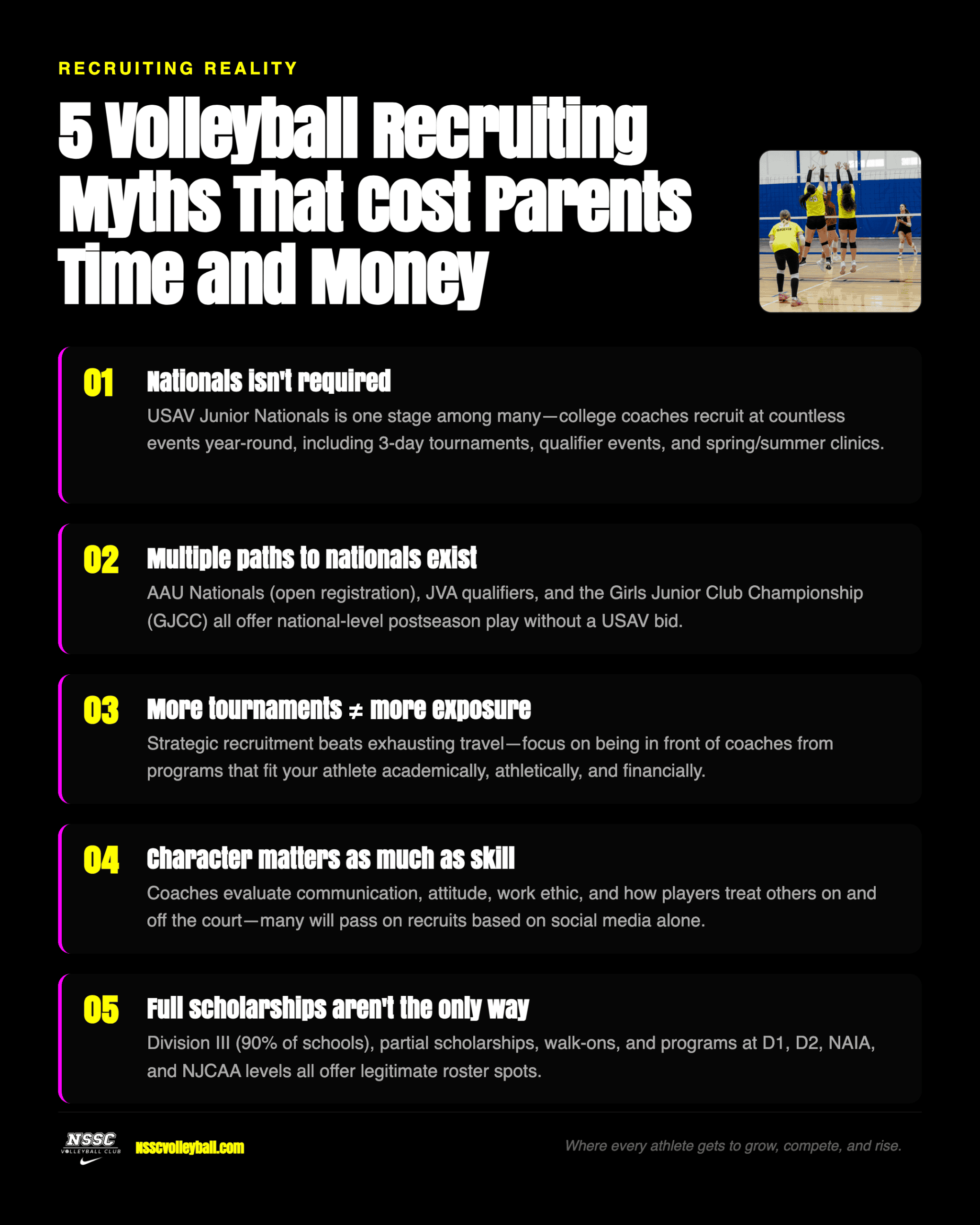 5 Volleyball Recruiting Myths That Cause the Most Parent Anxiety